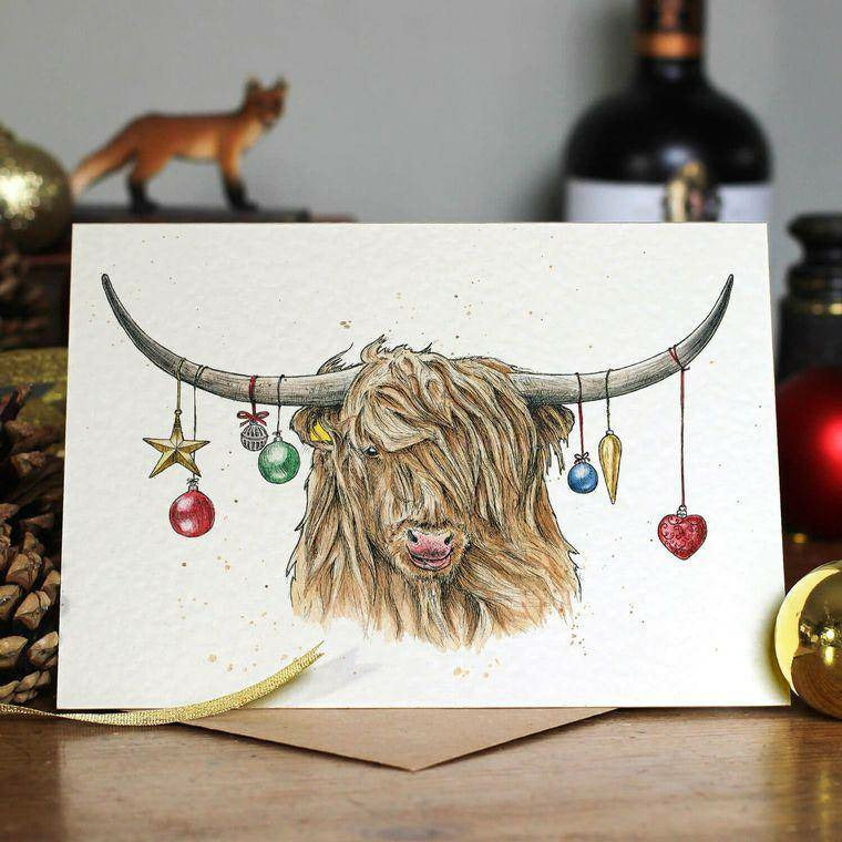 Highland Cow Greeting Card - Spirit Journeys