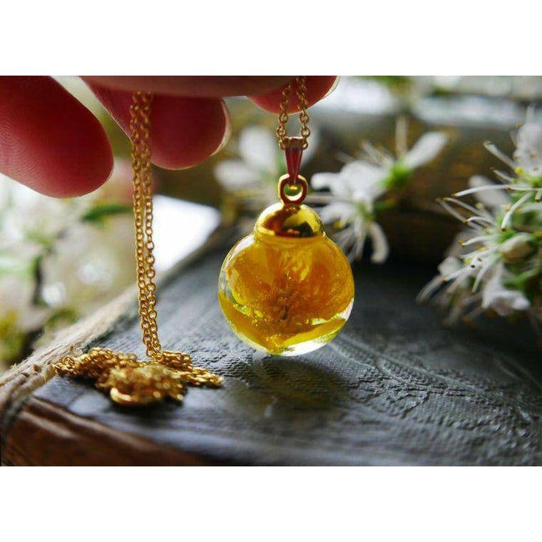 Scottish buttercup gold fill necklace - Spirit Journeys