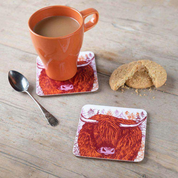 Highland Cow Coaster - Spirit Journeys