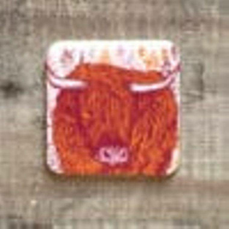 Highland Cow Coaster - Spirit Journeys