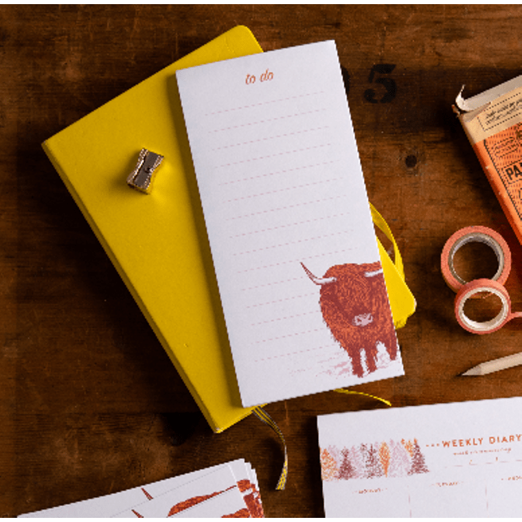 Highland Cow Magnetic To-Do List - Spirit Journeys