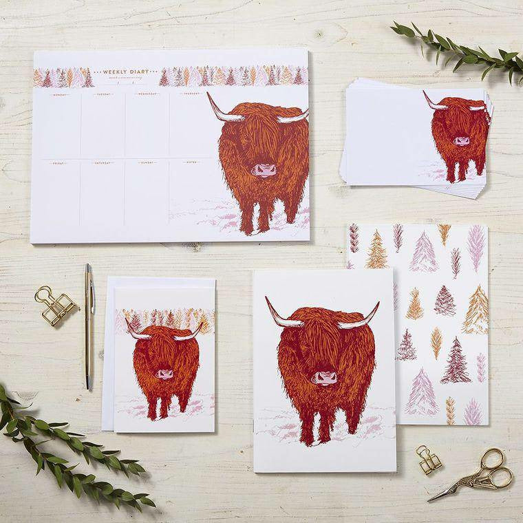 Trusty Highland Cow Weekly Planner - Spirit Journeys