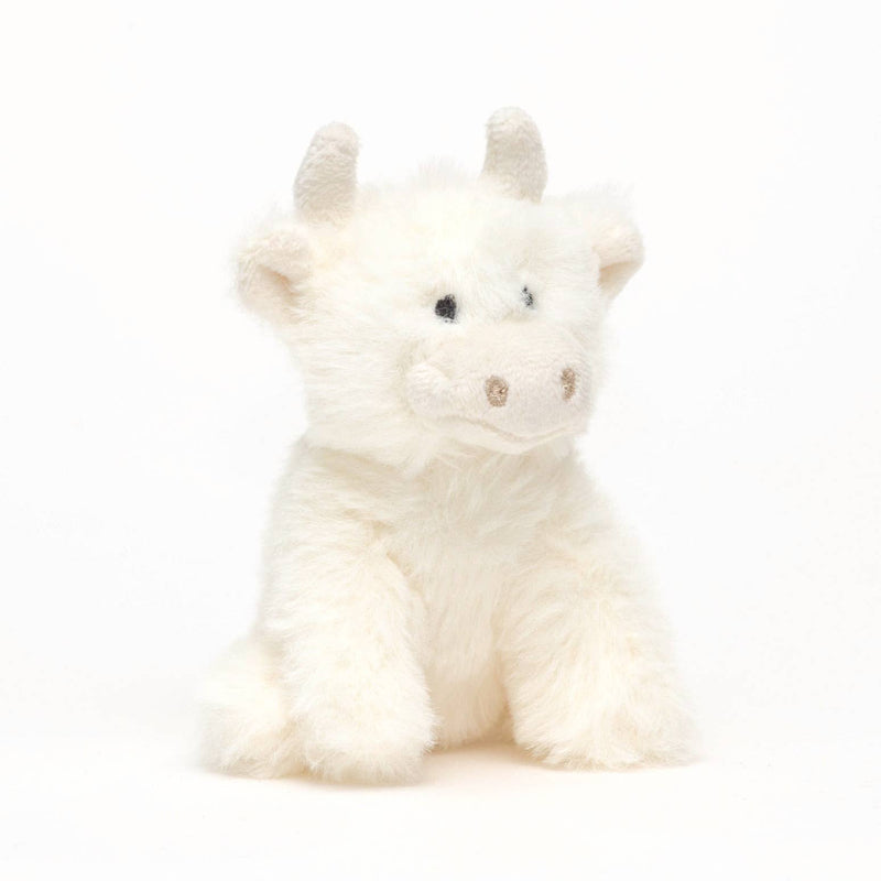 Scottish Highland Cow Mini Cream - 13cm
 Suitable from birth - Spirit Journeys Gifts