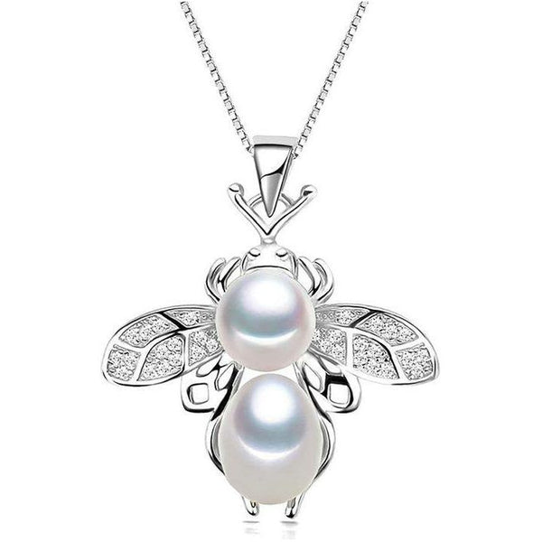 Beautiful Handmade Bee Pearl Necklace - Spirit Journeys
