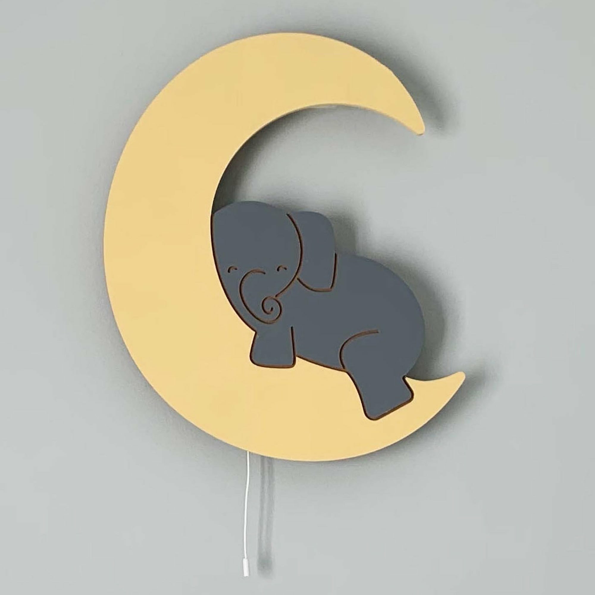 Sleeping Over The Moon Nursery Wall Light - Spirit Journeys