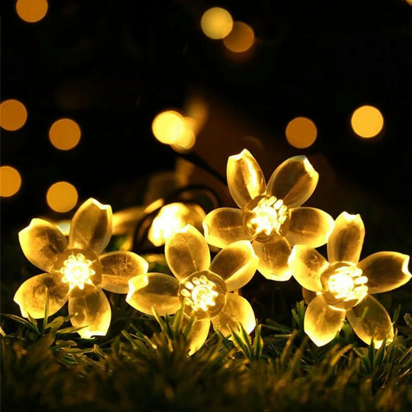 50 LED Cherry Blossom Solar Light  Warm White - Spirit Journeys