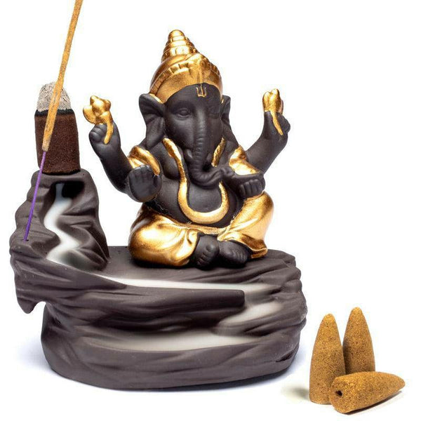 Ganesh Backflow Incense Burner - Spirit Journeys