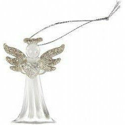 Glitter Heart Angel Hanger - Spirit Journeys