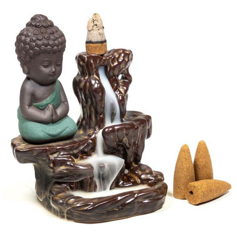 Little Buddha Backflow Incense Burner - Spirit Journeys