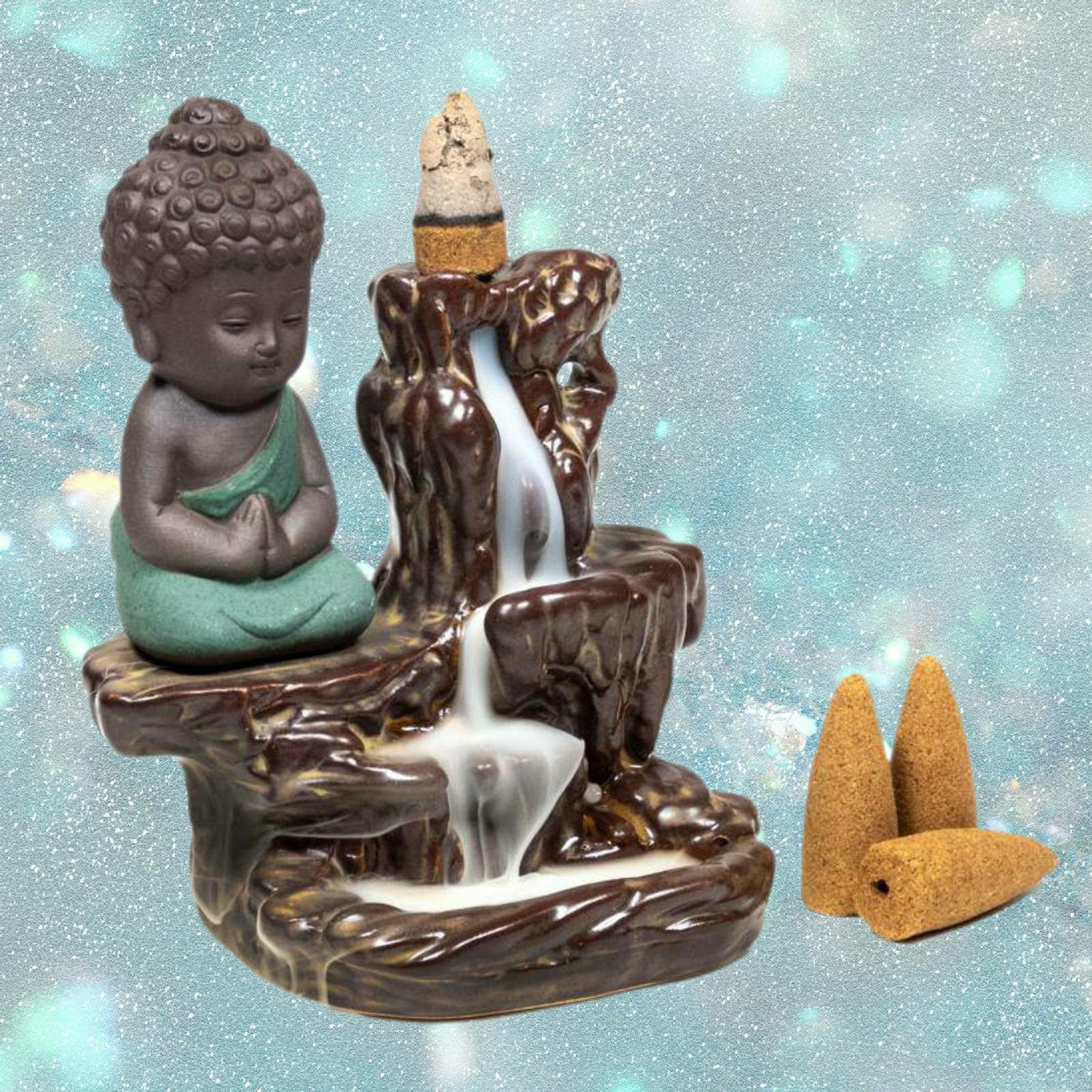 Little Buddha Backflow Incense Burner - Spirit Journeys