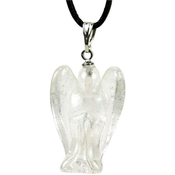 Rock Crystal Angel pendant - Spirit Journeys