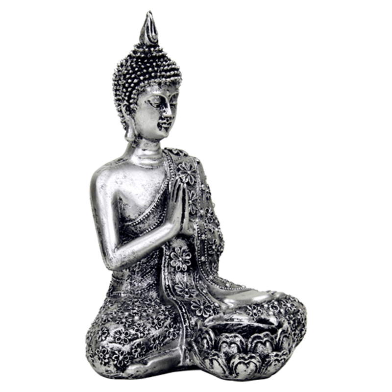 Silver Coloured Buddha candleholder - Spirit Journeys