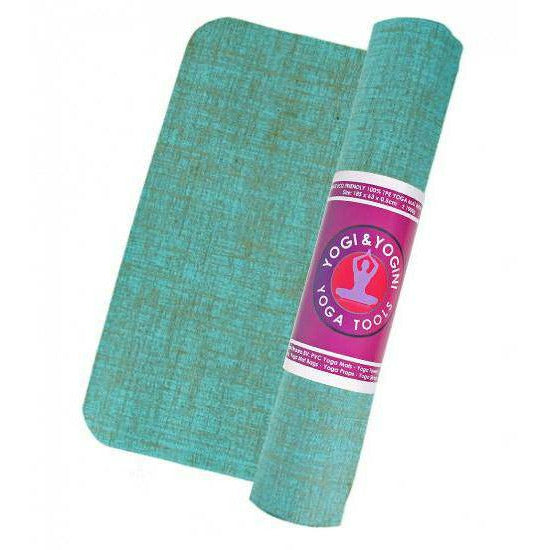 Yogi & Yogini yoga mat jute turquoise - Spirit Journeys