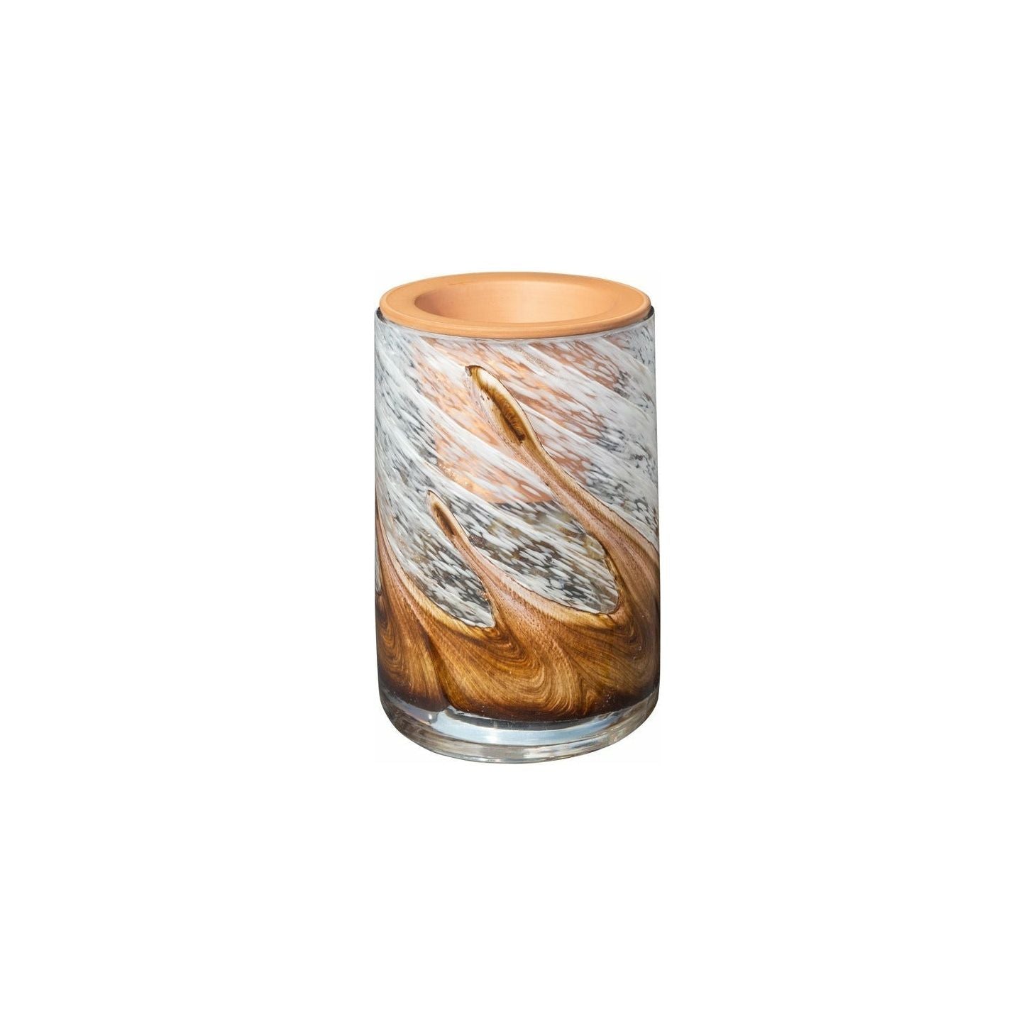 Hand Blown Art Glass Self Watering Planter - Spirit Journeys